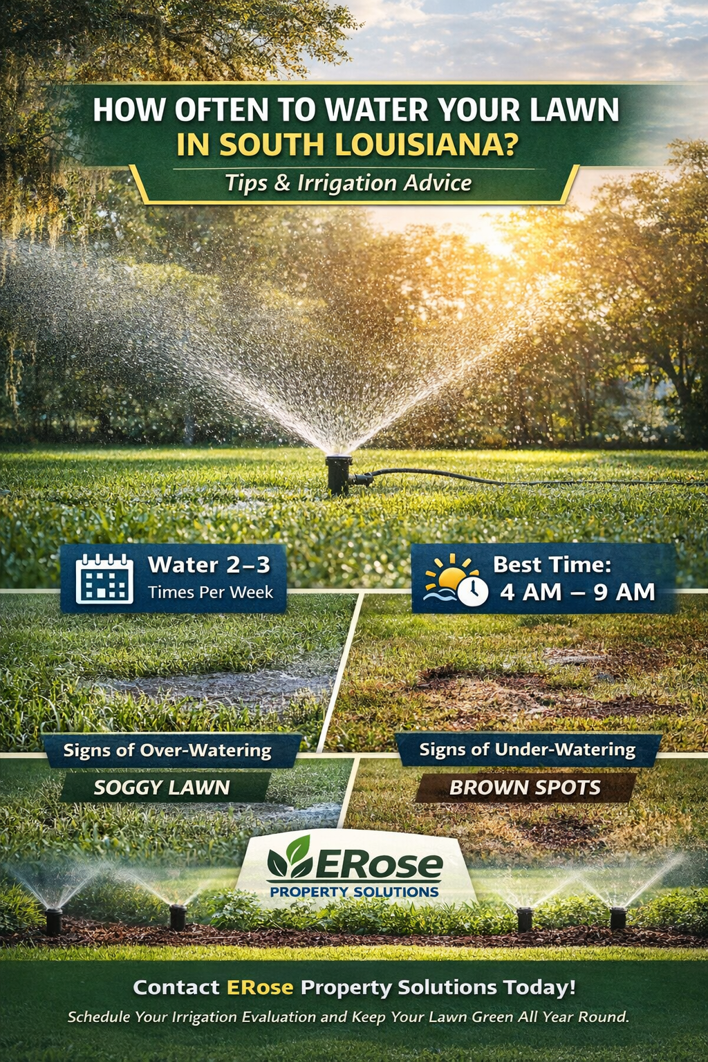 How Often Should You Water Your Lawn in South Louisiana?
